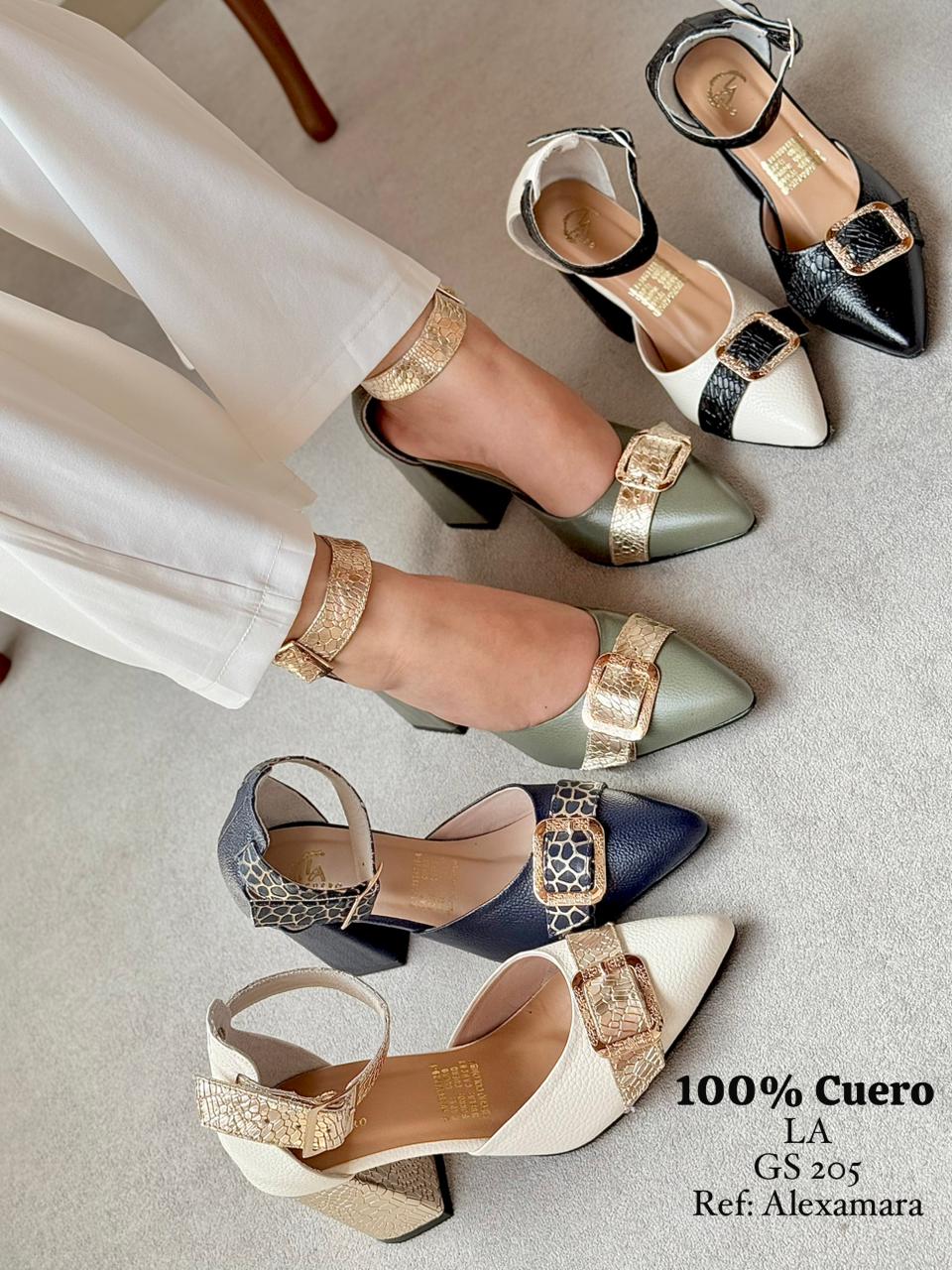 Cuero Tacones