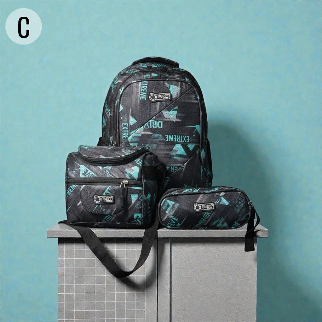 TRÍO MORRAL LONCHERA Y CARTUCHERA IMPORTADO