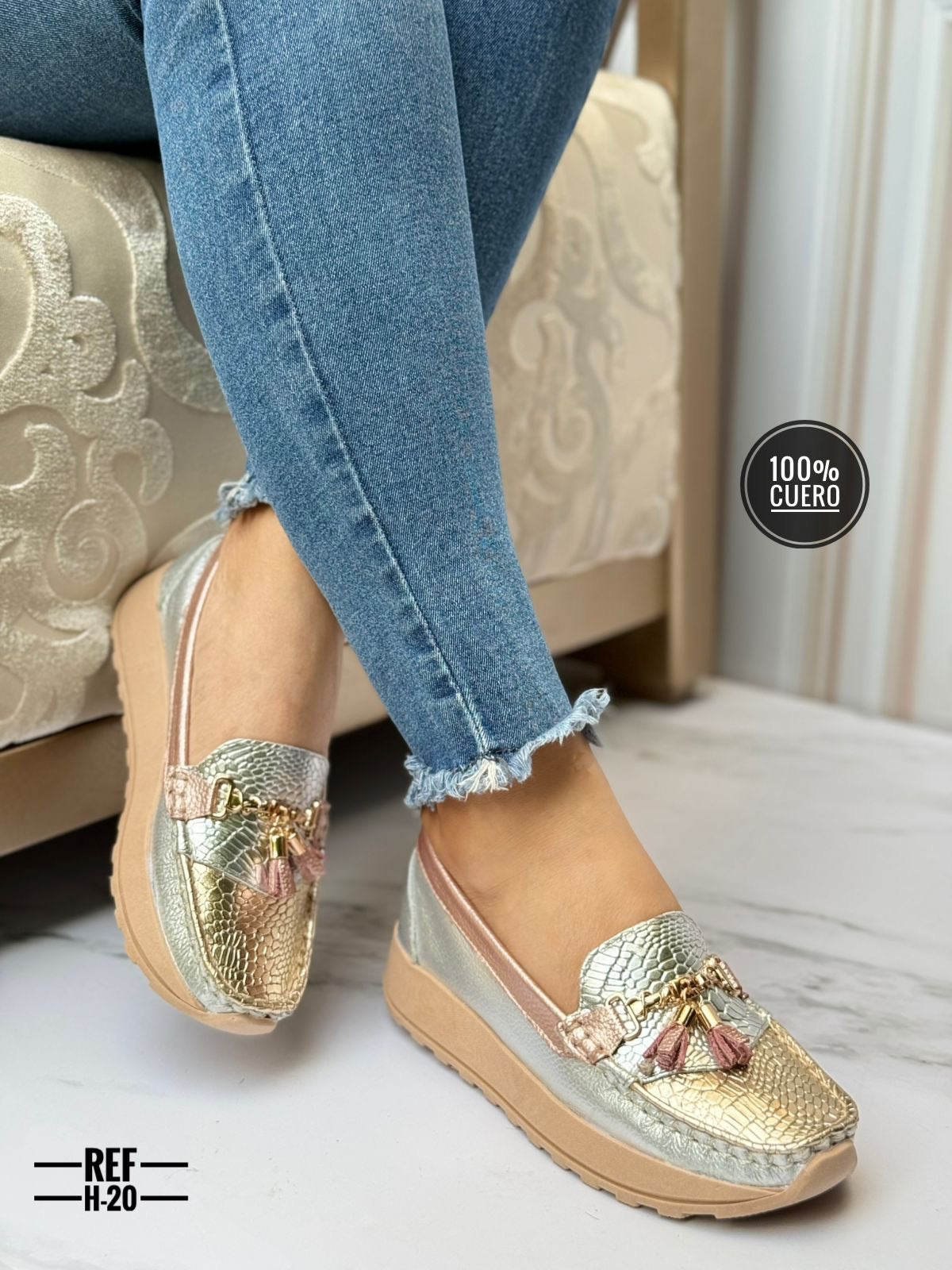 Mocasin Cuero