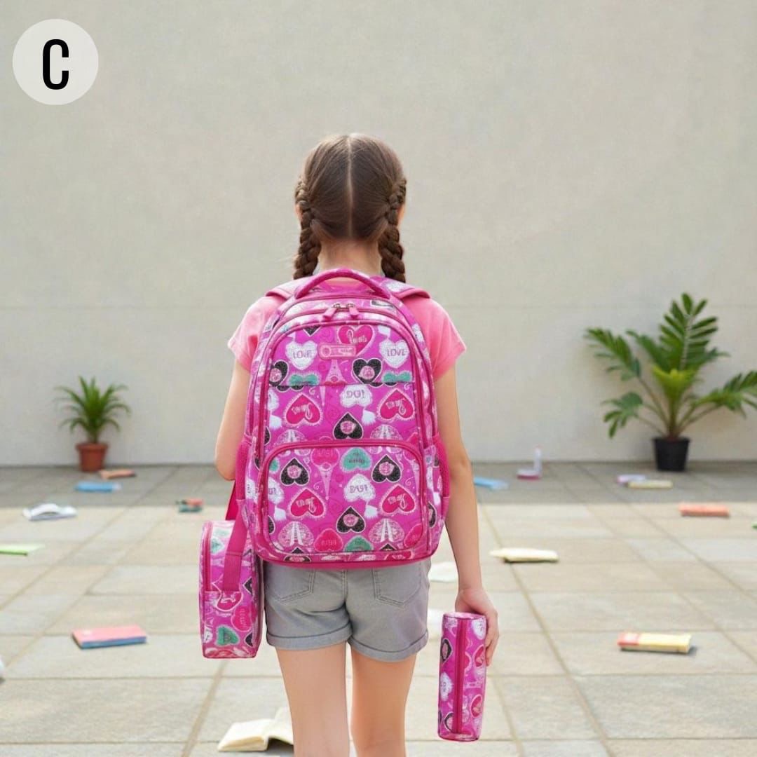 TRÍO MORRAL LONCHERA Y CARTUCHERA IMPORTADO