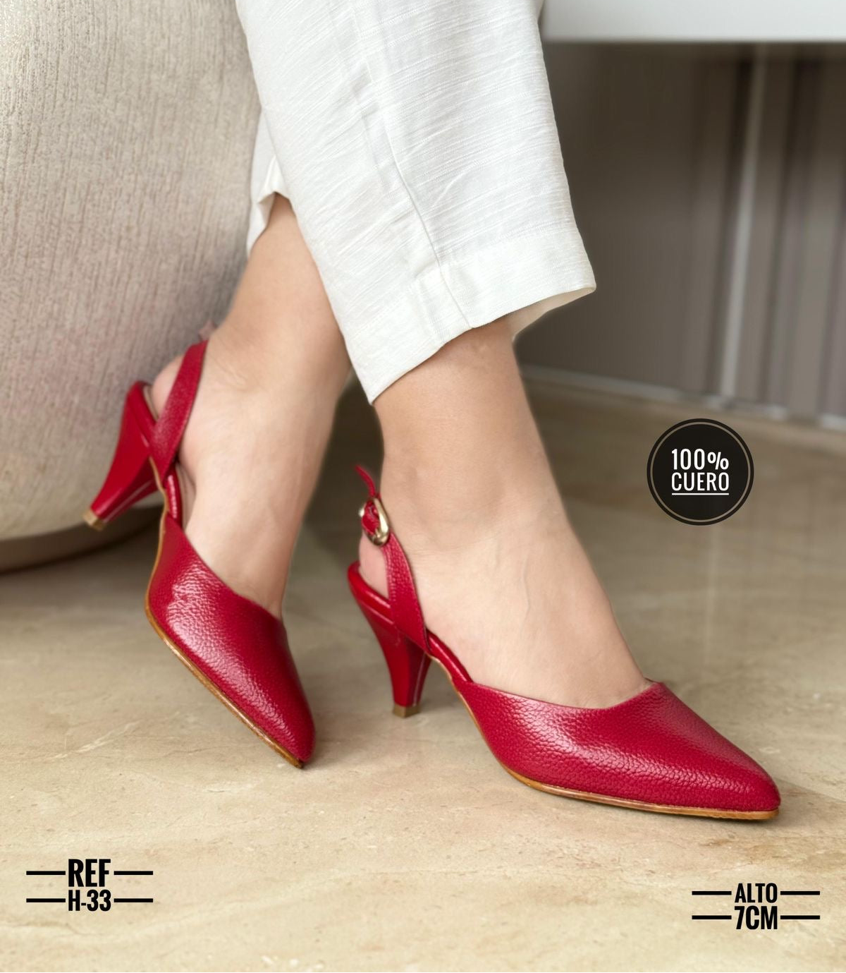 Tacón Cuero