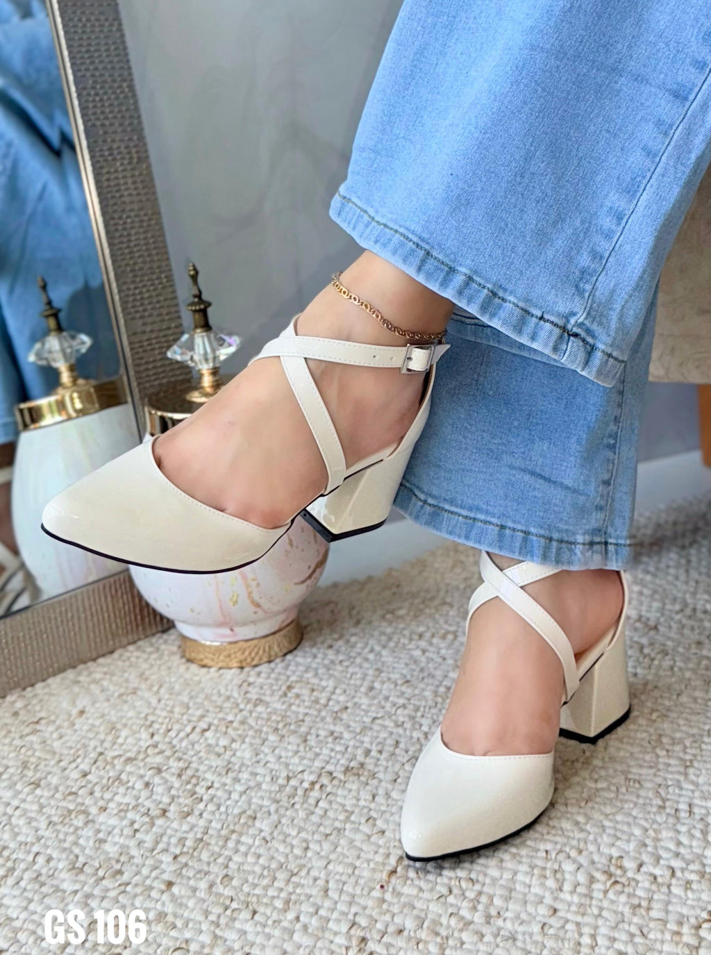 Tacón Cuadrado sintético