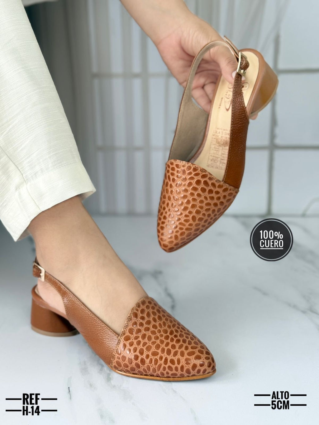 Tacón Cuero
