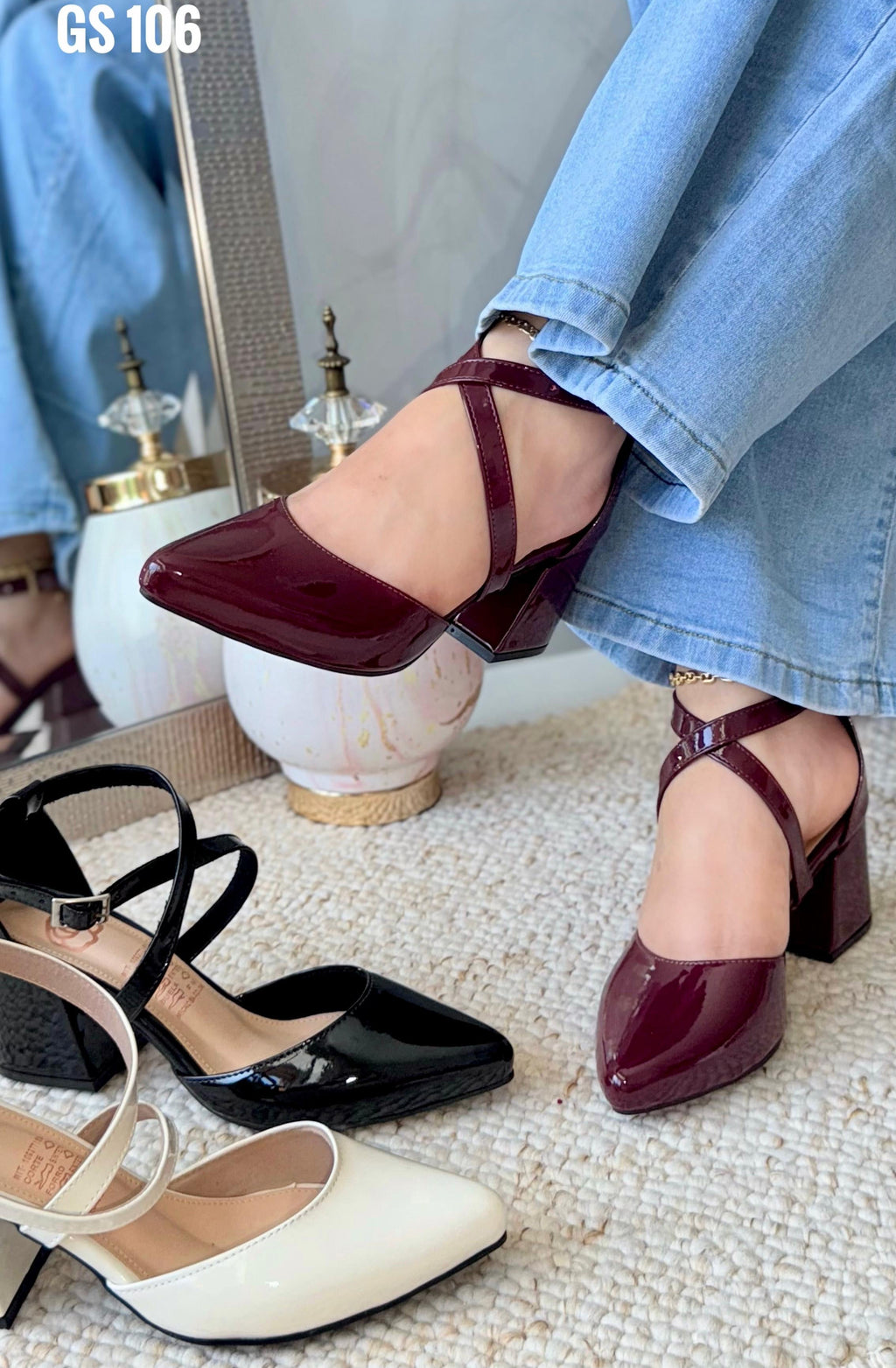 Tacón Cuadrado sintético